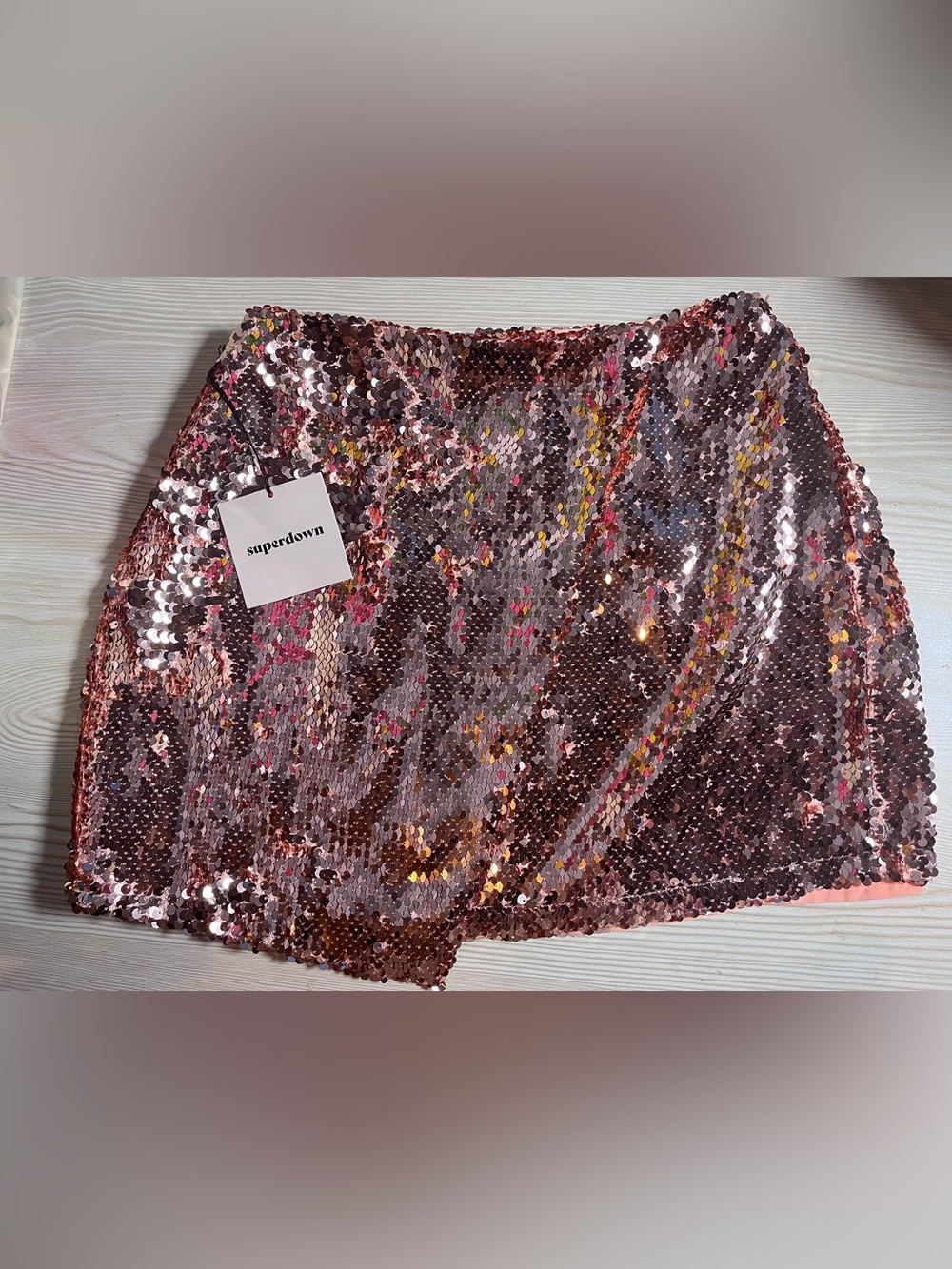 superdown Rose Gold Sanya Mini Skirt - Picture 2 of 9